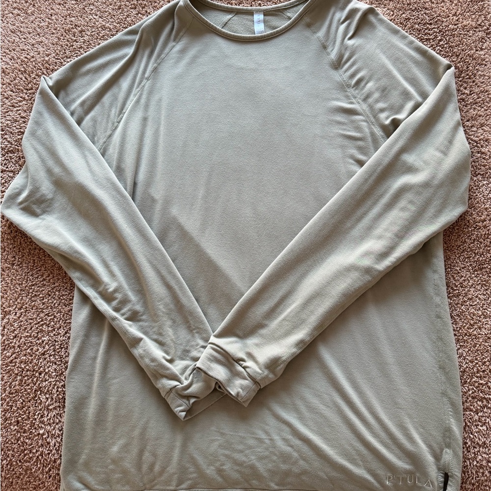 Men's Casual Long Sleeve Shirt in Army Sage